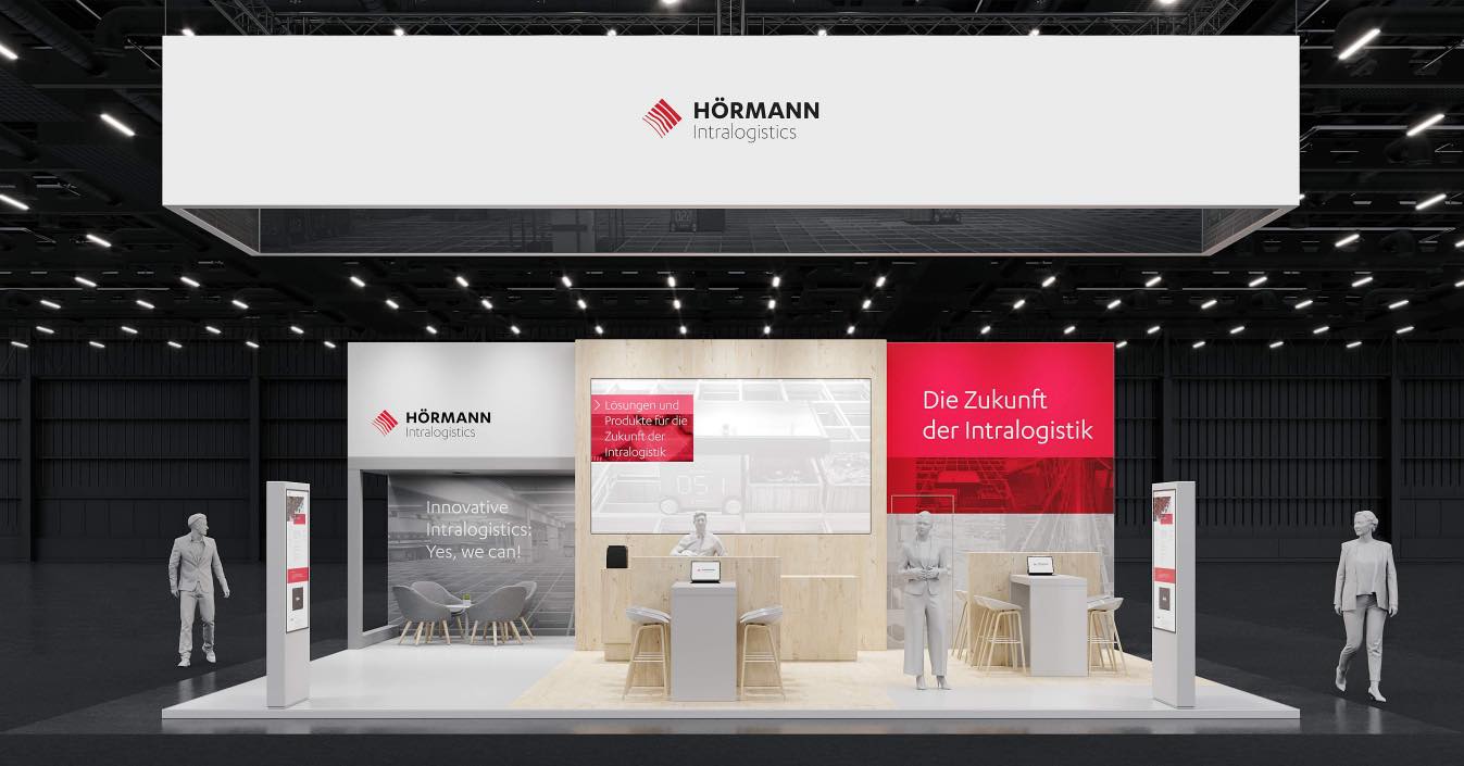 Hier ein Rendering aus unserer Ideenschmiede diesmal für unseren Kunden Hörmann Intralogistics auf der Logimat 2024. Die…